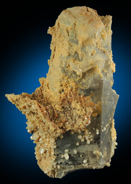 Wulfenite over Quartz from Zomba District, Malawi