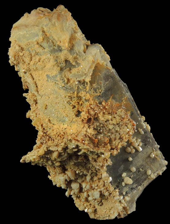 Wulfenite over Quartz from Zomba District, Malawi