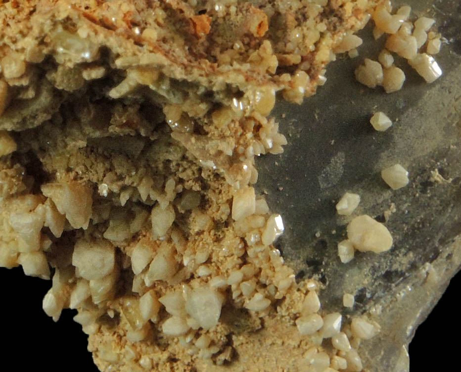 Wulfenite over Quartz from Zomba District, Malawi