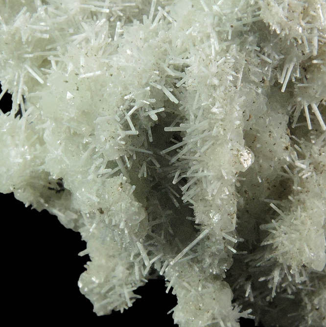 Natrolite over Datolite from Millington Quarry, Bernards Township, Somerset County, New Jersey