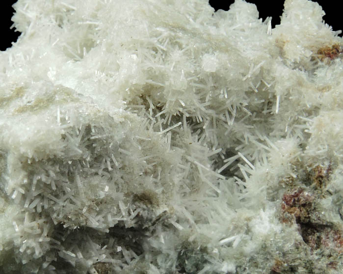 Natrolite over Datolite from Millington Quarry, Bernards Township, Somerset County, New Jersey