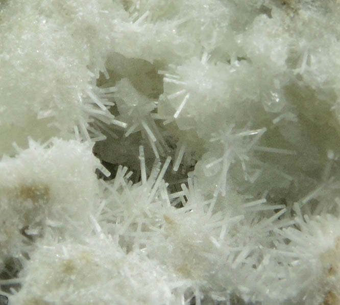 Natrolite over Datolite from Millington Quarry, Bernards Township, Somerset County, New Jersey