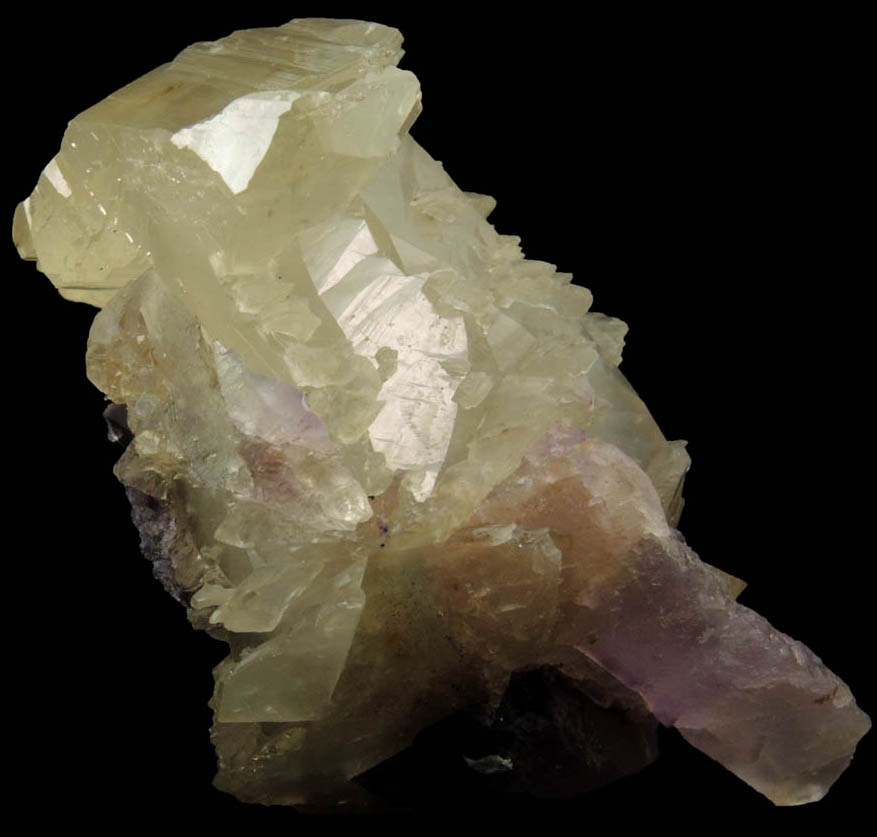 Calcite and Fluorite from Denton Mine, Harris Creek District, Hardin County, Illinois
