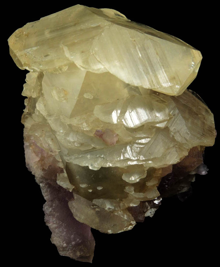 Calcite and Fluorite from Denton Mine, Harris Creek District, Hardin County, Illinois