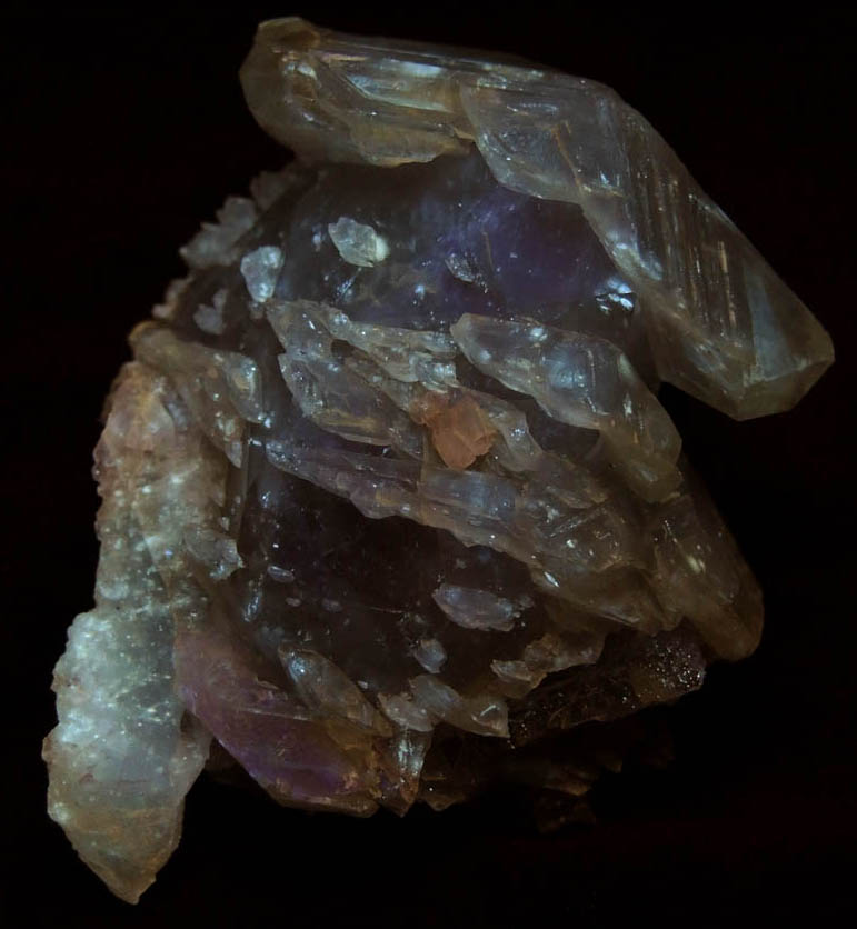 Calcite and Fluorite from Denton Mine, Harris Creek District, Hardin County, Illinois
