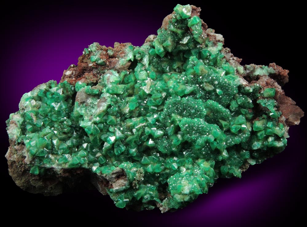 Adamite var. Cuproadamite from Tsumeb Mine, 3rd Oxide Zone, Otavi-Bergland District, Oshikoto, Namibia