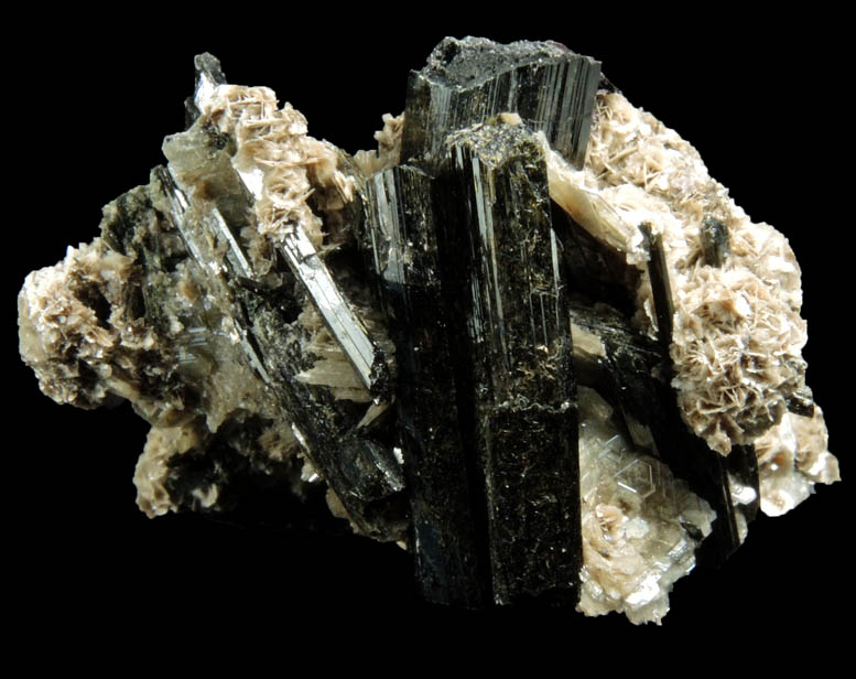 Catapleiite, Polylithionite, Aegirine from Mont Saint-Hilaire, Qubec, Canada