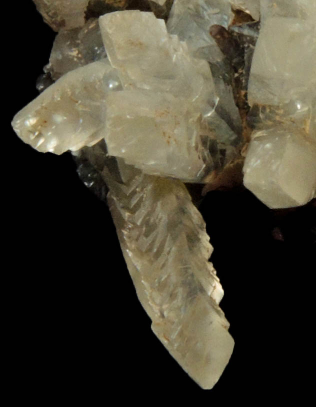 Smithsonite (prismatic hexagonal habit) from Tsumeb Mine, Otavi-Bergland District, Oshikoto, Namibia