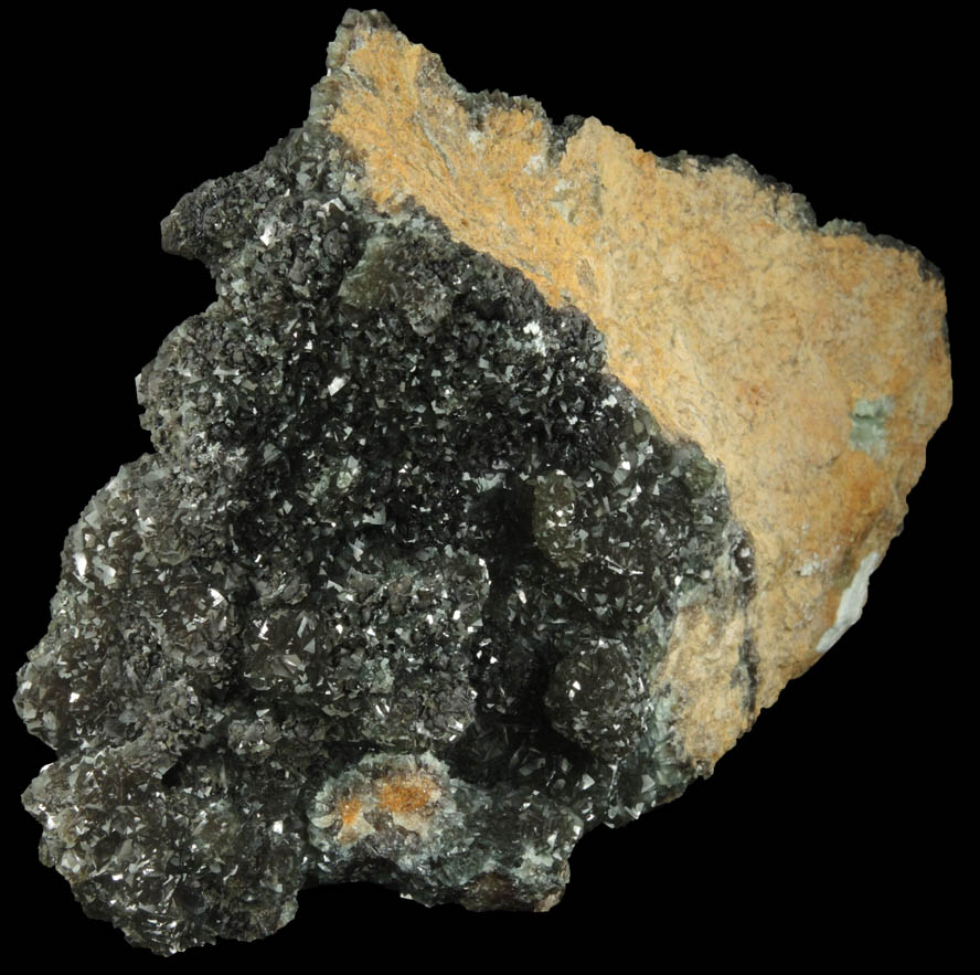 Smithsonite and Goethite from Touissit District, 21 km SSE of Oujda, Jerada Province, Oriental, Morocco