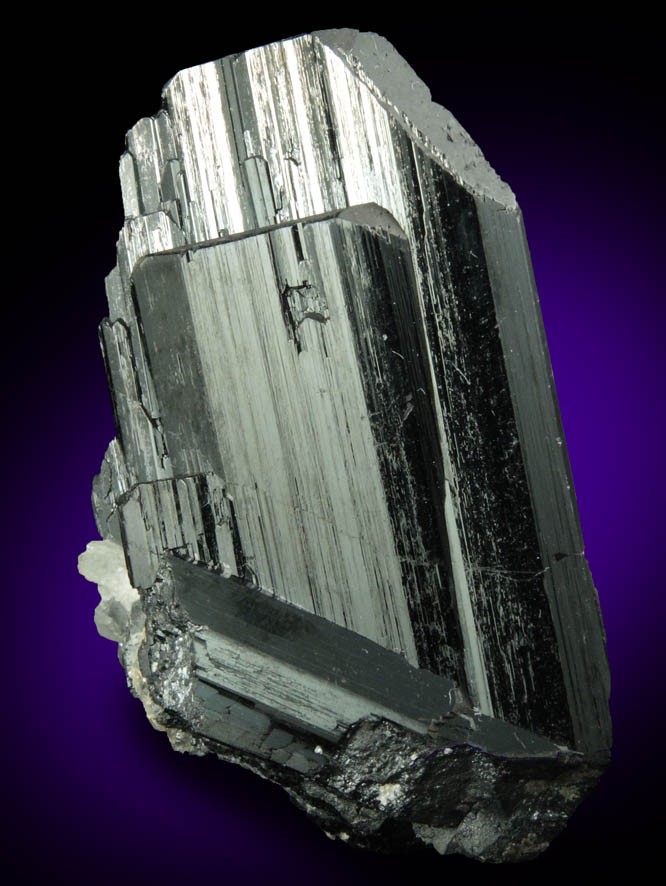 Euclase on Ferberite from Yaogangxian Mine, Nanling Mountains, Hunan, China