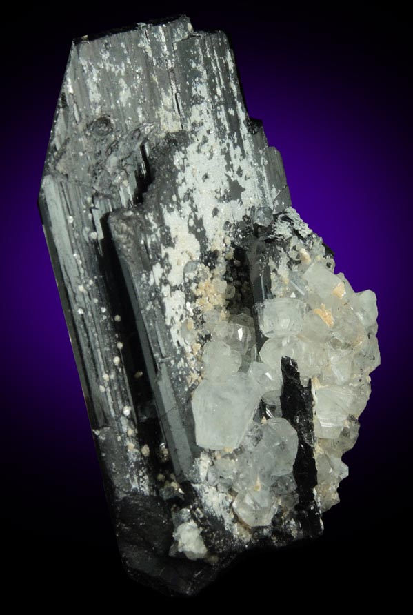 Euclase on Ferberite from Yaogangxian Mine, Nanling Mountains, Hunan, China