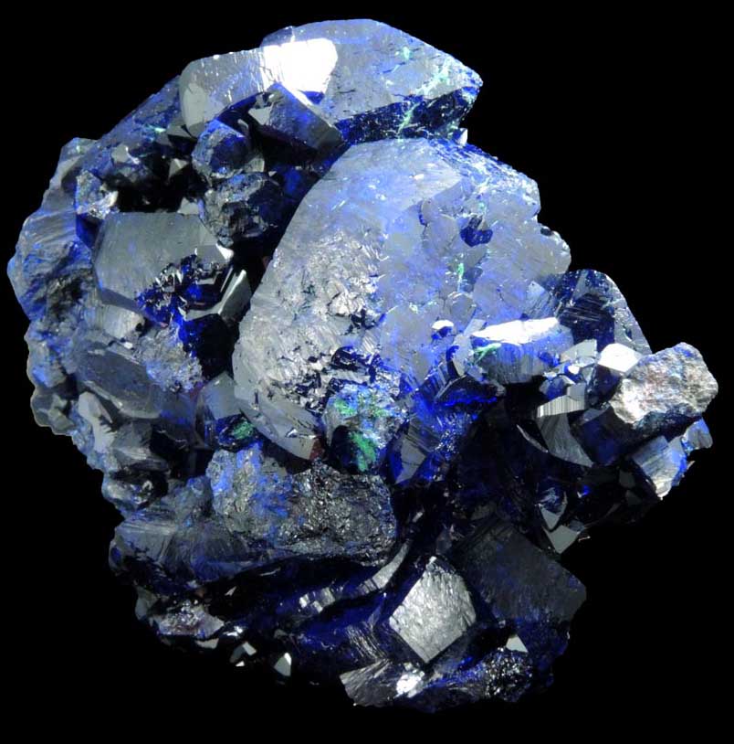 Azurite with minor Malachite from Milpillas Mine, Cuitaca, Sonora, Mexico