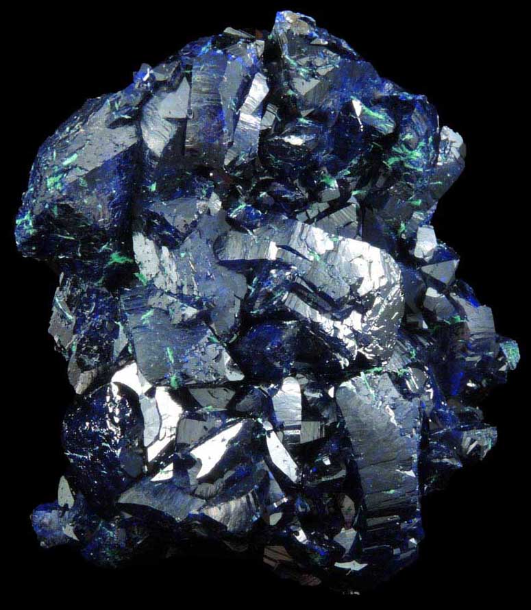 Azurite with minor Malachite from Milpillas Mine, Cuitaca, Sonora, Mexico