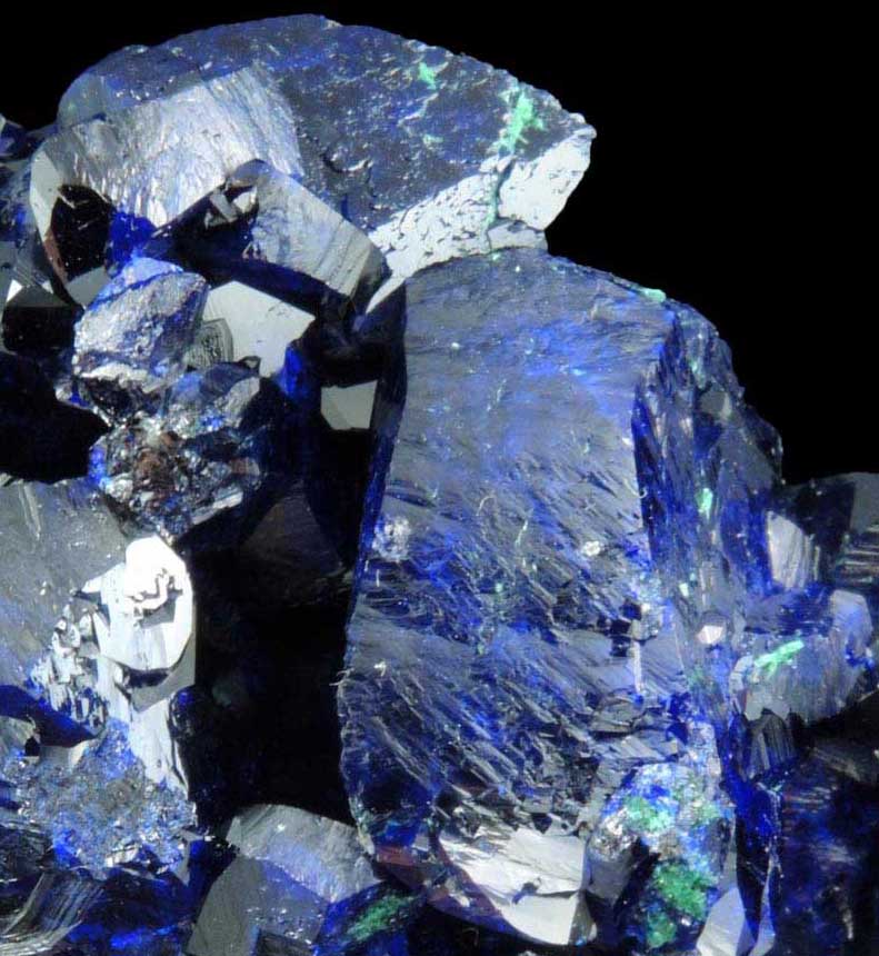 Azurite with minor Malachite from Milpillas Mine, Cuitaca, Sonora, Mexico