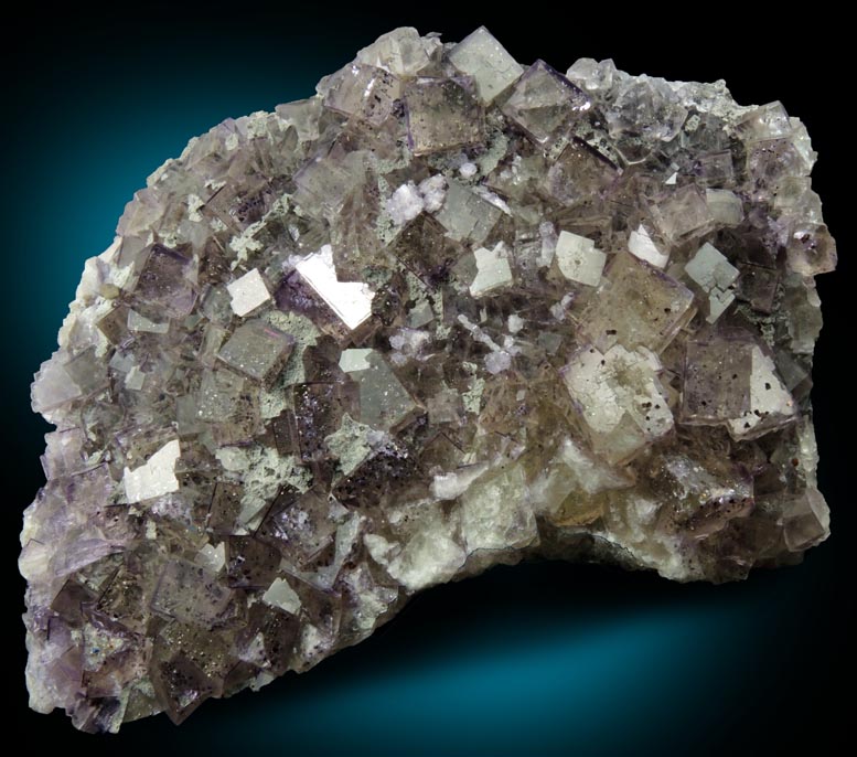 Fluorite with Chalcopyrite inclusions plus minor Calcite from Seata Mine, Aysgarth, Wensleydale, North Yorkshire, England