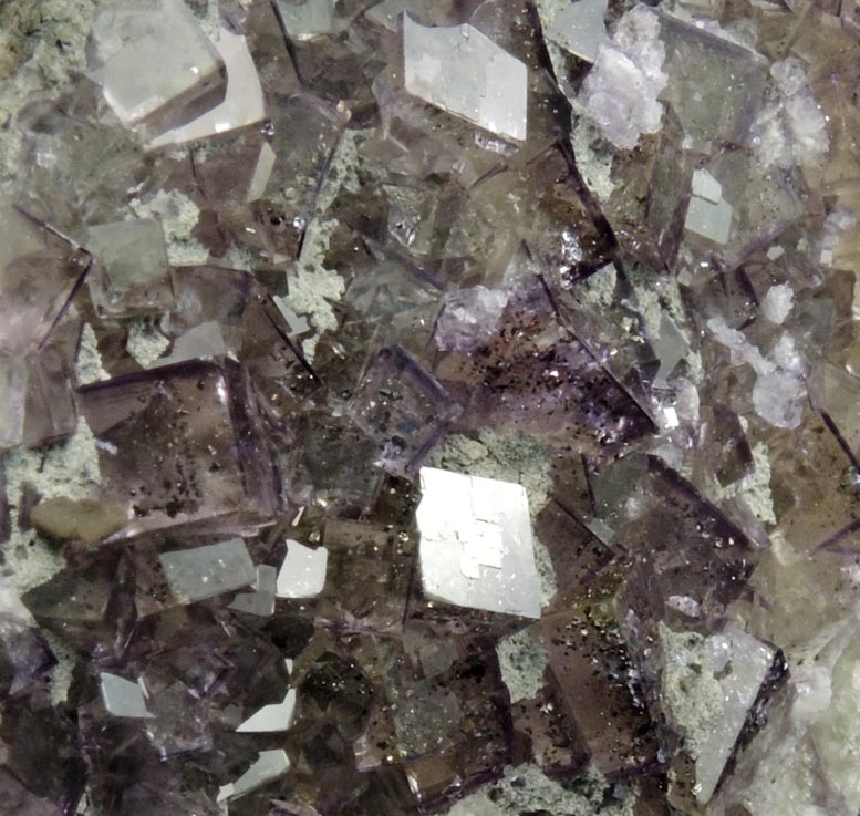 Fluorite with Chalcopyrite inclusions plus minor Calcite from Seata Mine, Aysgarth, Wensleydale, North Yorkshire, England