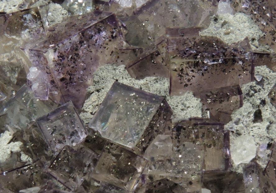 Fluorite with Chalcopyrite inclusions plus minor Calcite from Seata Mine, Aysgarth, Wensleydale, North Yorkshire, England