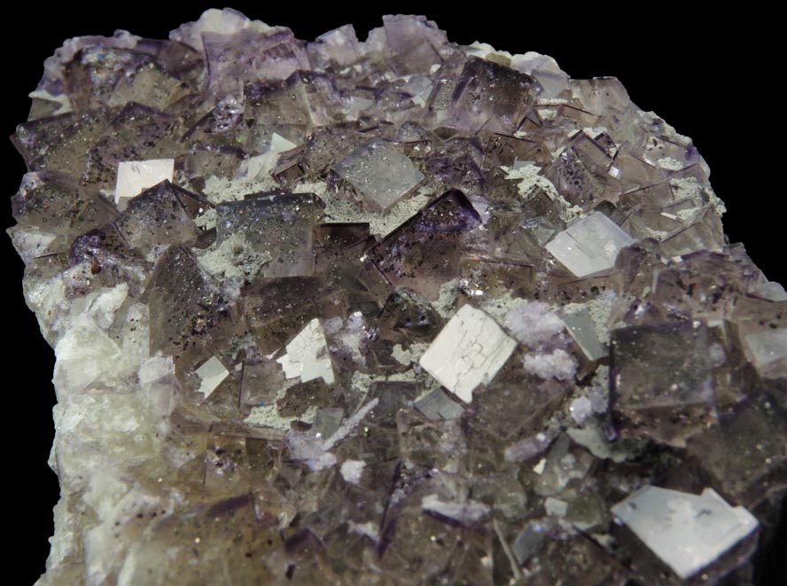 Fluorite with Chalcopyrite inclusions plus minor Calcite from Seata Mine, Aysgarth, Wensleydale, North Yorkshire, England