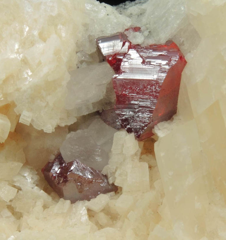 Cinnabar on Dolomite with Quartz from Fenghuang, Xiangxi, Hunan, China