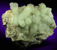 Calcite on Prehnite pseudomorphs after Glauberite from Fanwood Quarry (Weldon Quarry), Watchung, Somerset County, New Jersey