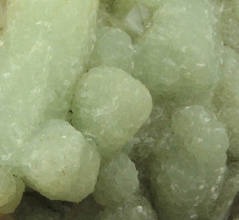 Calcite on Prehnite pseudomorphs after Glauberite from Fanwood Quarry (Weldon Quarry), Watchung, Somerset County, New Jersey