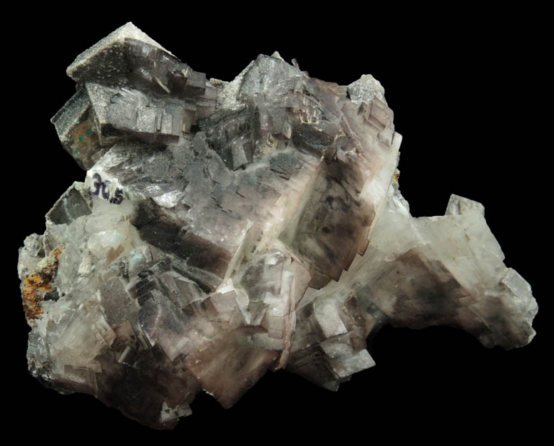 Calcite with minor Rosasite from Santa Eulalia District, Aquiles Serdn, Chihuahua, Mexico