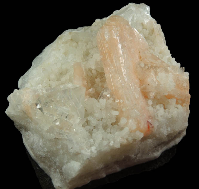 Stilbite, Apophyllite, Calcite, Quartz from Nashik District, Maharashtra, India