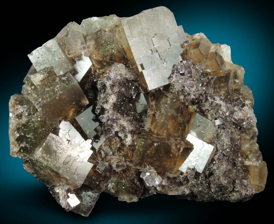 Fluorite with Chalcopyrite inclusions from Seata Mine, Aysgarth, Wensleydale, North Yorkshire, England