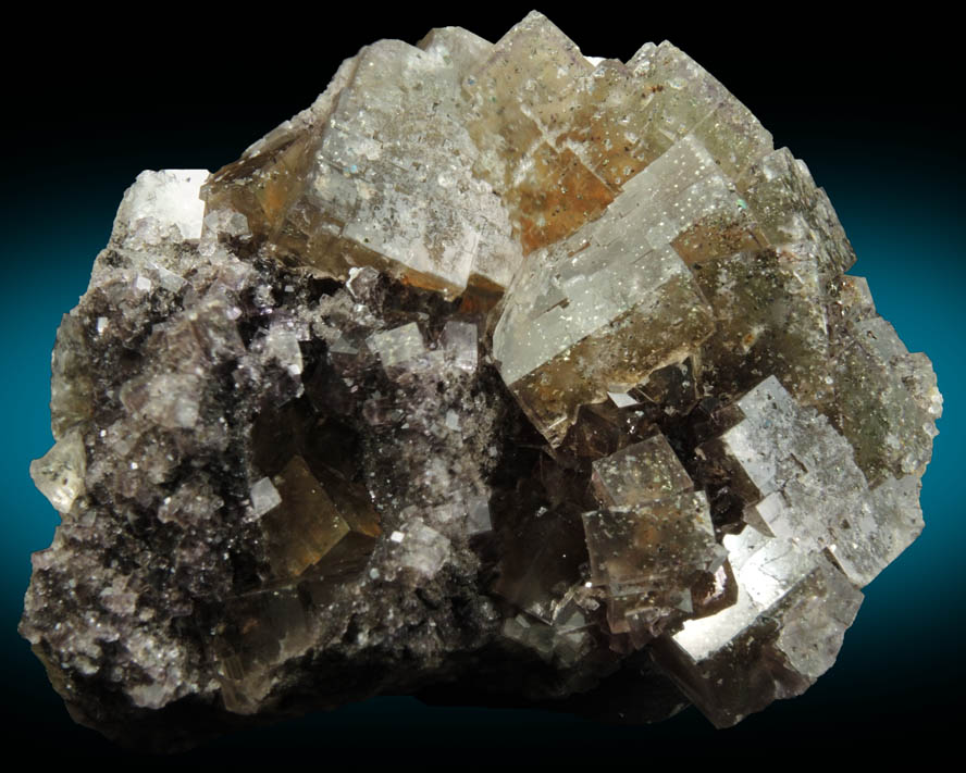 Fluorite with Chalcopyrite inclusions from Seata Mine, Aysgarth, Wensleydale, North Yorkshire, England