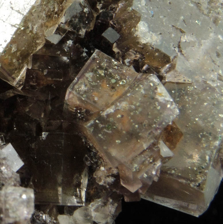 Fluorite with Chalcopyrite inclusions from Seata Mine, Aysgarth, Wensleydale, North Yorkshire, England