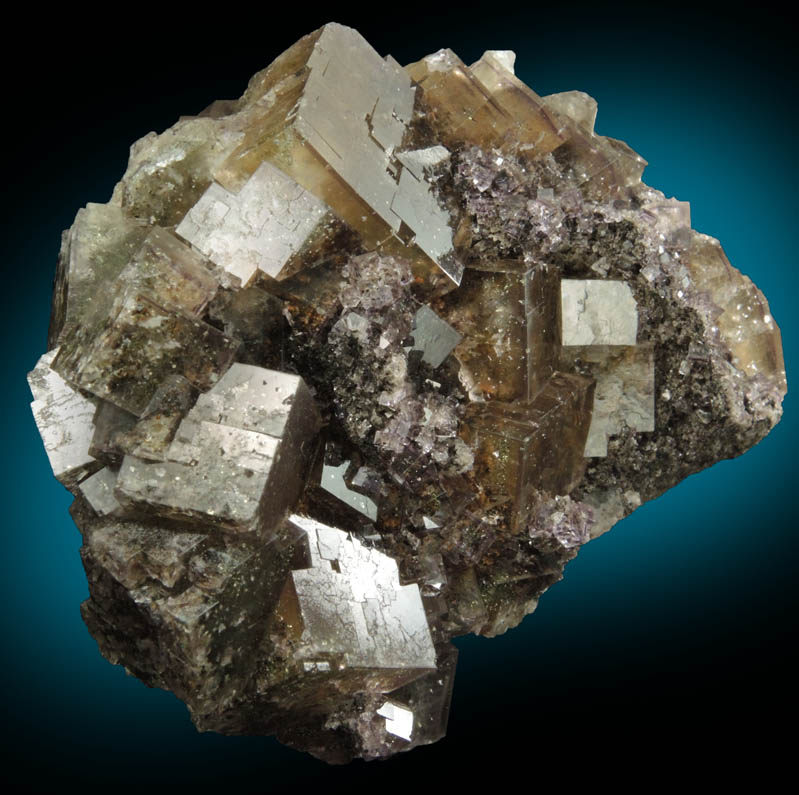 Fluorite with Chalcopyrite inclusions from Seata Mine, Aysgarth, Wensleydale, North Yorkshire, England