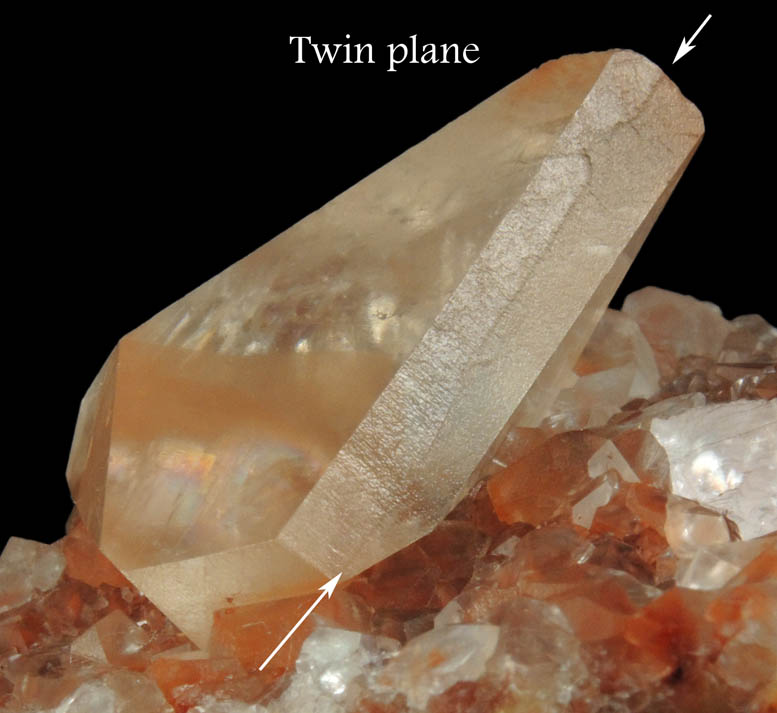 Calcite (contact-twinned crystals) from Daye, Huangshi, Hubei, China