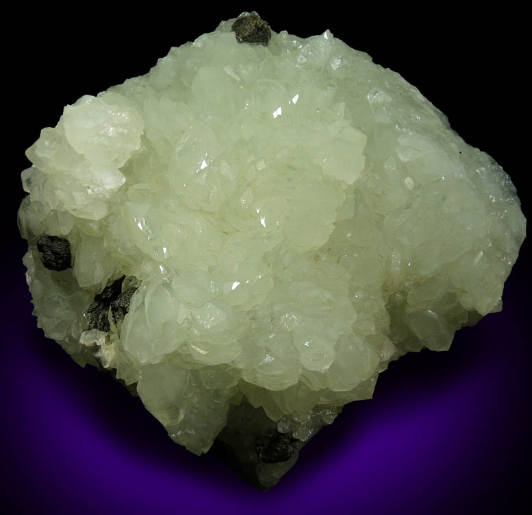 Chamosite on Datolite from Braen's Quarry, Haledon, Passaic County, New Jersey