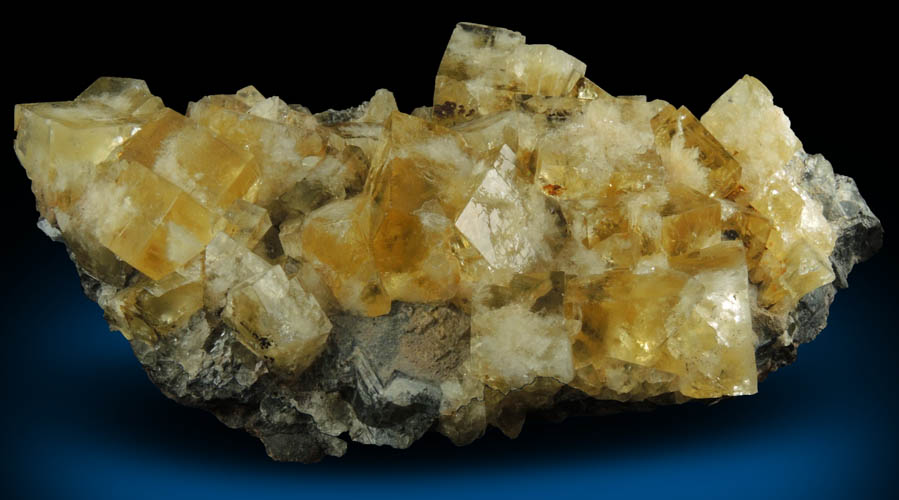 Fluorite on Galena from Hilton Mine, Scordale, 4 km NE of Hilton, Cumbria, England