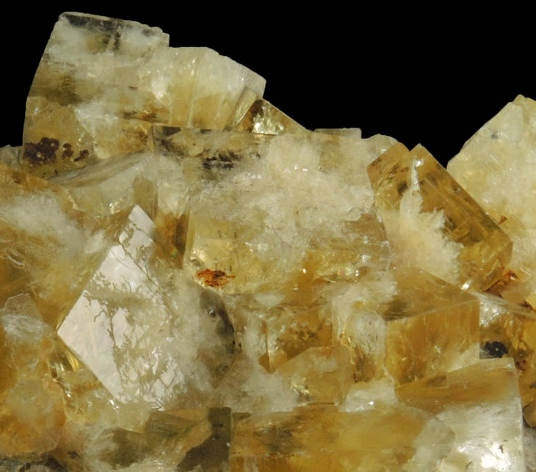 Fluorite on Galena from Hilton Mine, Scordale, 4 km NE of Hilton, Cumbria, England