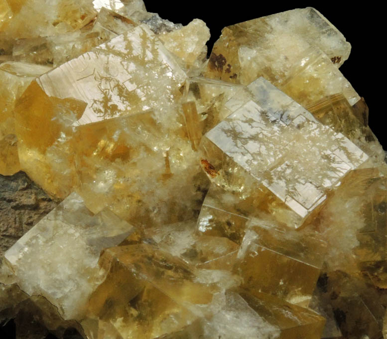 Fluorite on Galena from Hilton Mine, Scordale, 4 km NE of Hilton, Cumbria, England