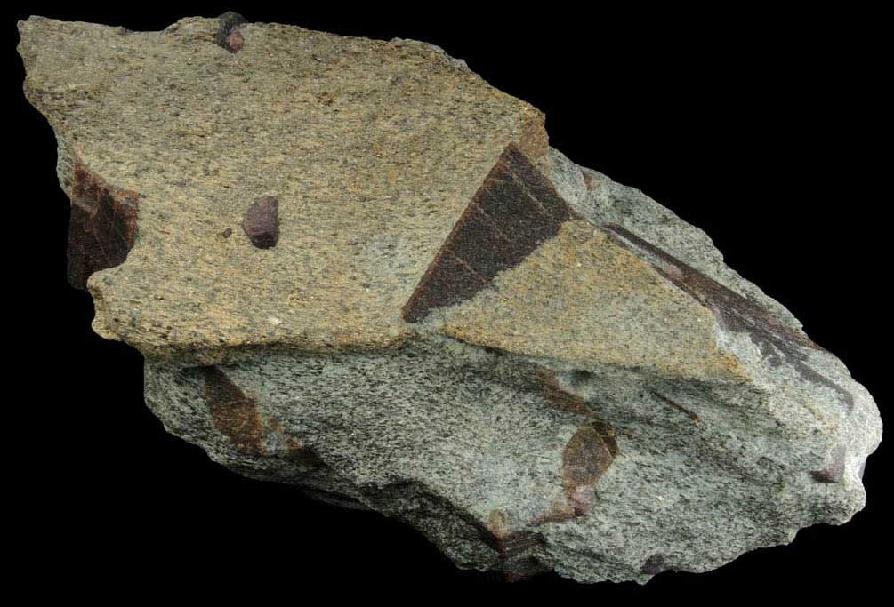 Staurolite with Almandine Garnet from Pond Hill, near Pearl Lake, Lisbon, Grafton County, New Hampshire