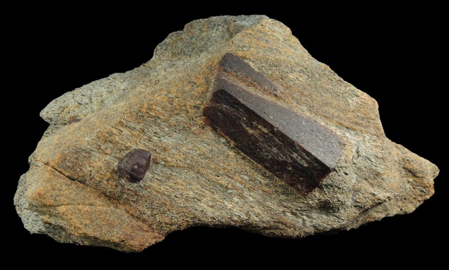 Staurolite with Almandine Garnet from Pond Hill, near Pearl Lake, Lisbon, Grafton County, New Hampshire