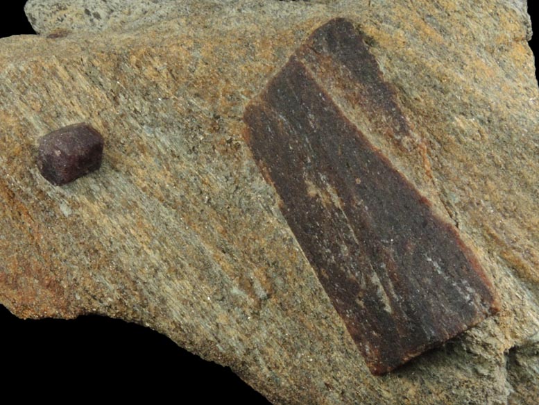 Staurolite with Almandine Garnet from Pond Hill, near Pearl Lake, Lisbon, Grafton County, New Hampshire