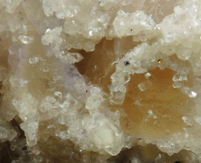 Calcite and Quartz over Fluorite with Sphalerite and Galena from Cave-in-Rock District, Hardin County, Illinois