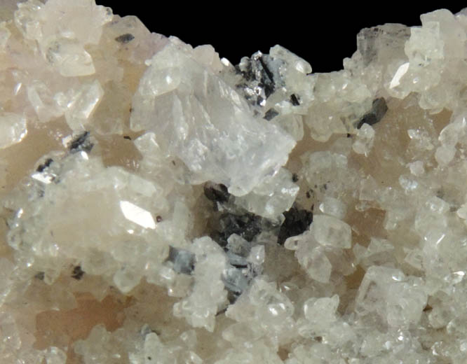 Calcite and Quartz over Fluorite with Sphalerite and Galena from Cave-in-Rock District, Hardin County, Illinois