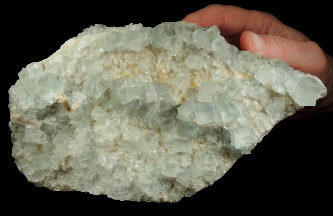 Fluorite with minor Barite over Quartz from Blanchard Mine, Hansonburg District, 8.5 km south of Bingham, Socorro County, New Mexico