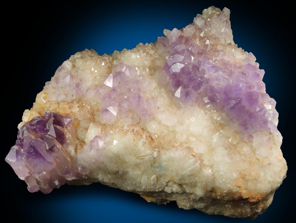 Quartz with overgrowth of Amethyst Quartz from Saltman Prospect, Camp Encore, Sweden, Oxford County, Maine