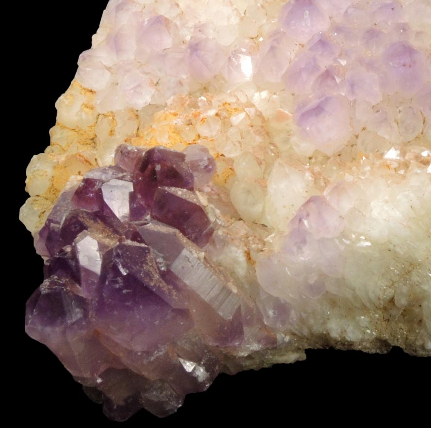 Quartz with overgrowth of Amethyst Quartz from Saltman Prospect, Camp Encore, Sweden, Oxford County, Maine