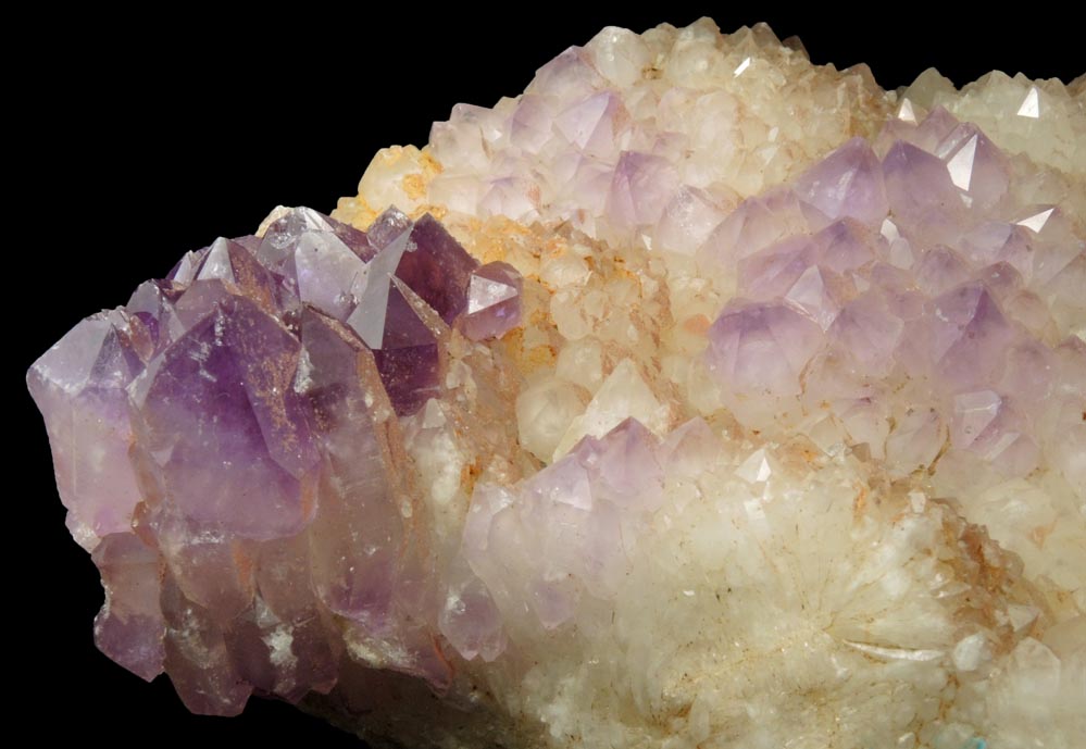 Quartz with overgrowth of Amethyst Quartz from Saltman Prospect, Camp Encore, Sweden, Oxford County, Maine