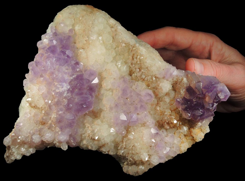 Quartz with overgrowth of Amethyst Quartz from Saltman Prospect, Camp Encore, Sweden, Oxford County, Maine