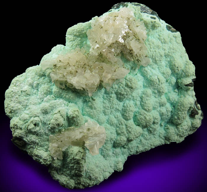 Chrysocolla with Cerussite from Mammoth Mine, Tiger District, Pinal County, Arizona