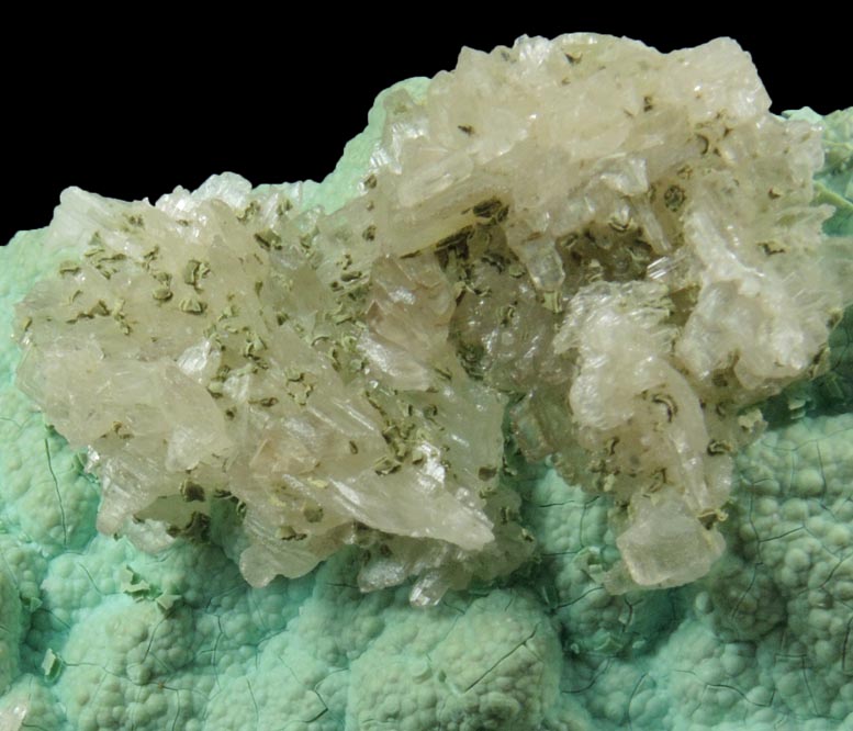 Chrysocolla with Cerussite from Mammoth Mine, Tiger District, Pinal County, Arizona