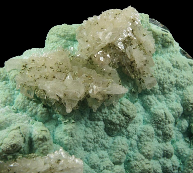 Chrysocolla with Cerussite from Mammoth Mine, Tiger District, Pinal County, Arizona