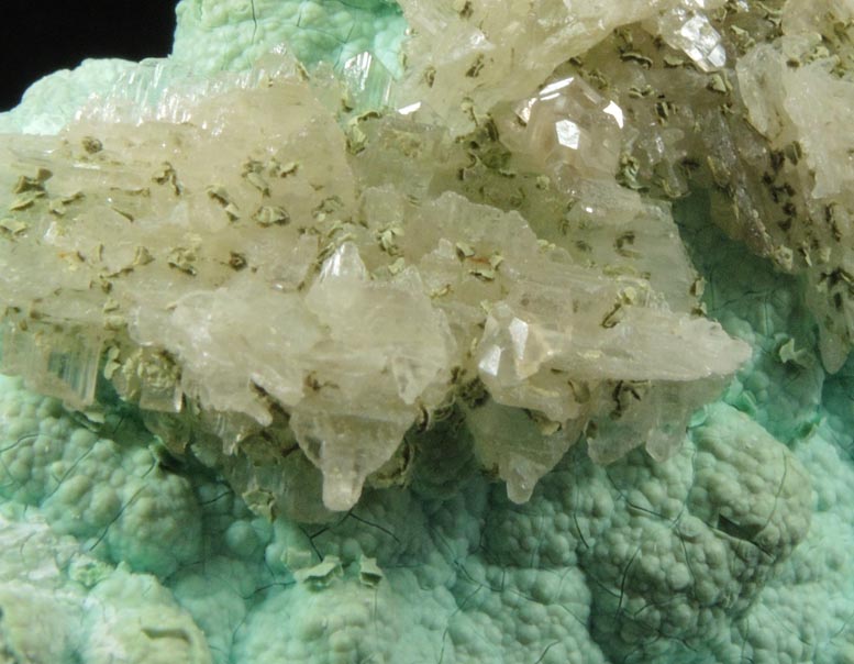 Chrysocolla with Cerussite from Mammoth Mine, Tiger District, Pinal County, Arizona